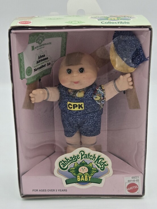 Mattel Other - Vintage 1997 Mattel Cabbage Patch Kids 4.5” Baby Doll Alexa Adrienne DOB Nov 30